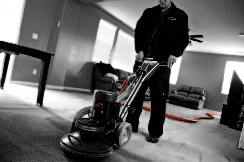 AMS Technician RX20 carpet cleaning
